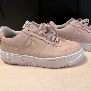 AIR FORCE ONES Nike AF1 Sneakers - Pink White Women’s 9